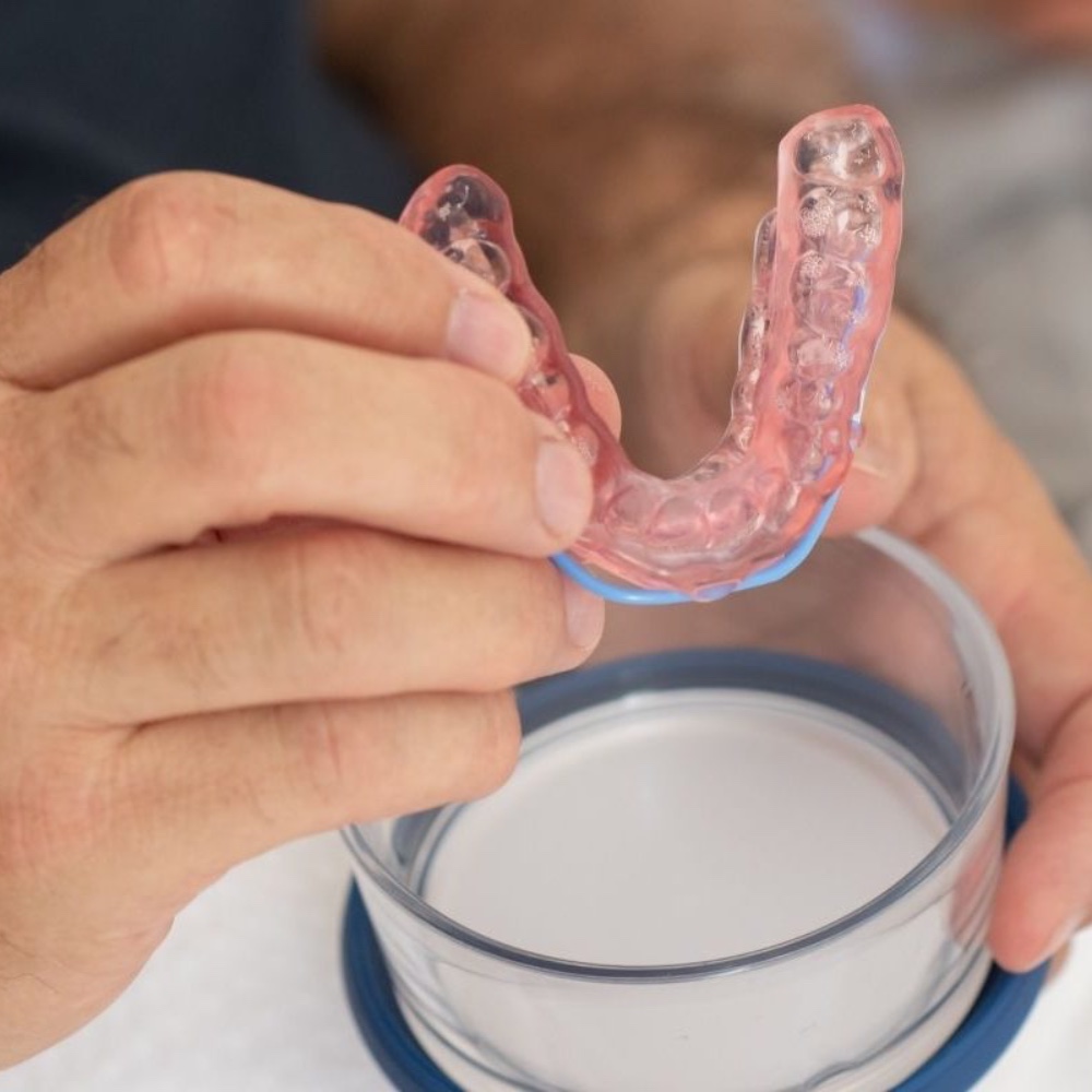 A custom oral appliance